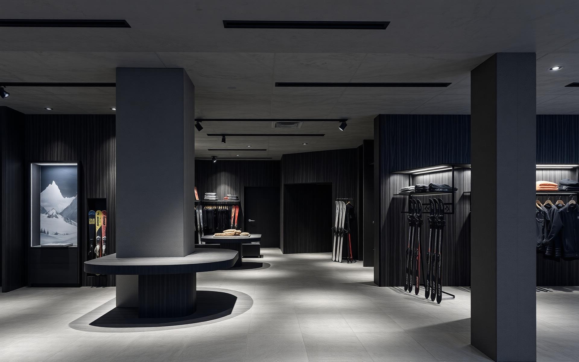 Interior de la tienda principal Olympia en Andorra